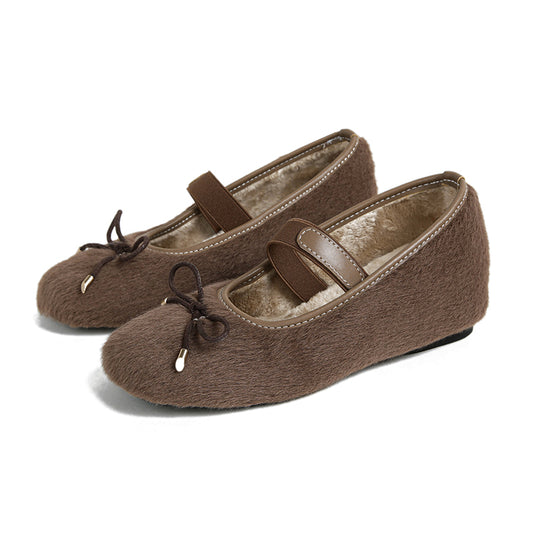 Ella - Cozy Ballerina Winter Flats