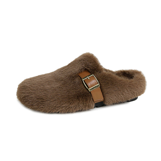 Claudia - Timeless Faux Fur Mules
