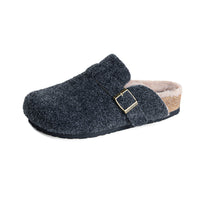 Marta - Modern Cork-Sole Winter Mules