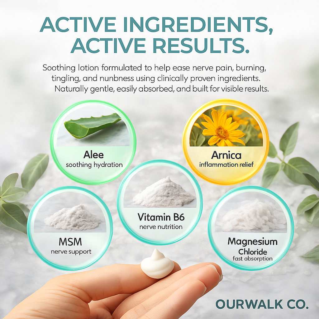 OurWalkCo. Nerve Relief Lotion