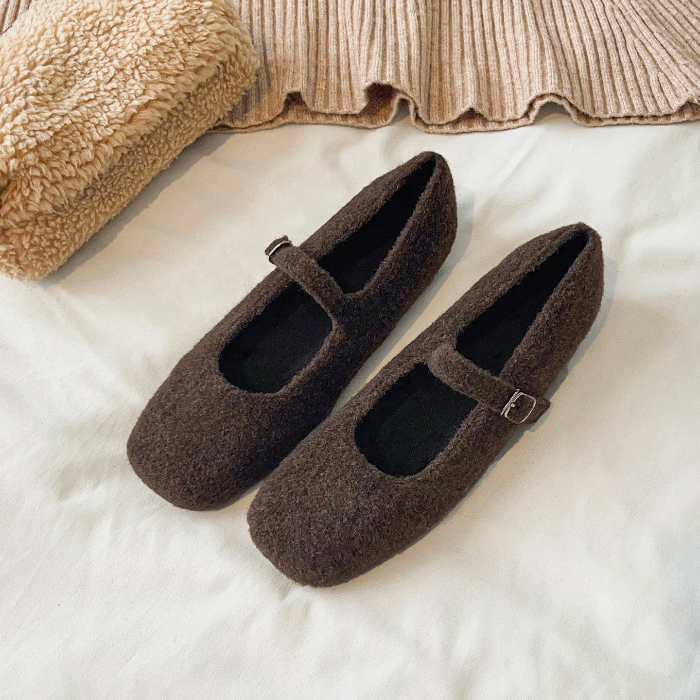 Clara – Cozy Mary Jane Flats