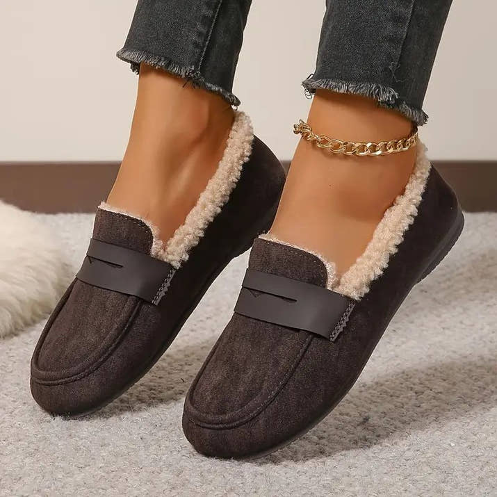 Athena- Cozy Fur Loafers
