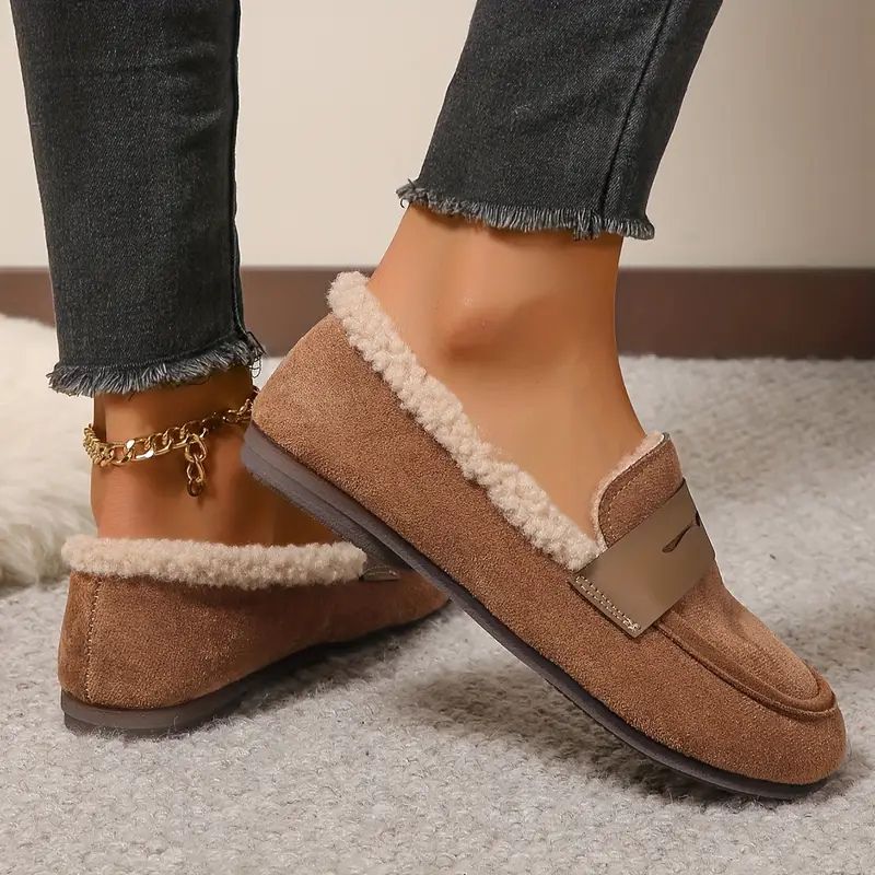 Athena- Cozy Fur Loafers