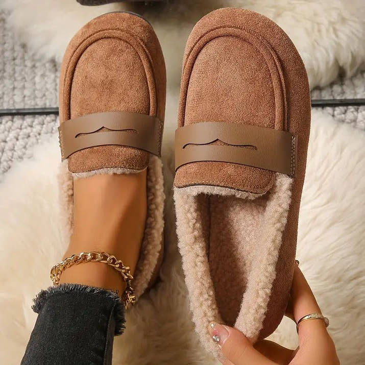 Athena- Cozy Fur Loafers