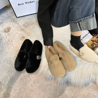 Valentina- CozyWinter Fur Slip-On Moccasins