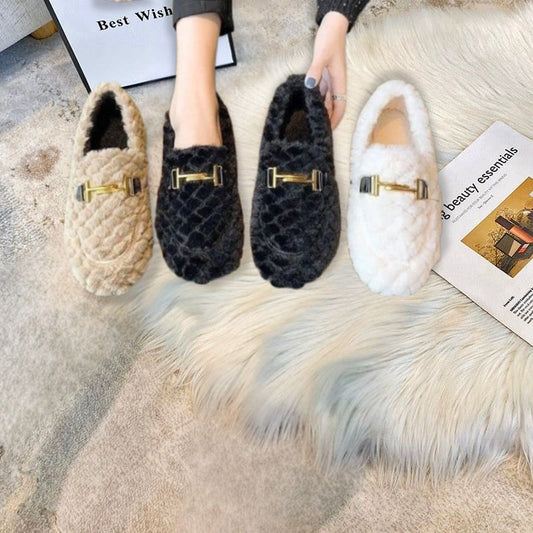 Camila- Cozy Lambswool Fur Loafers