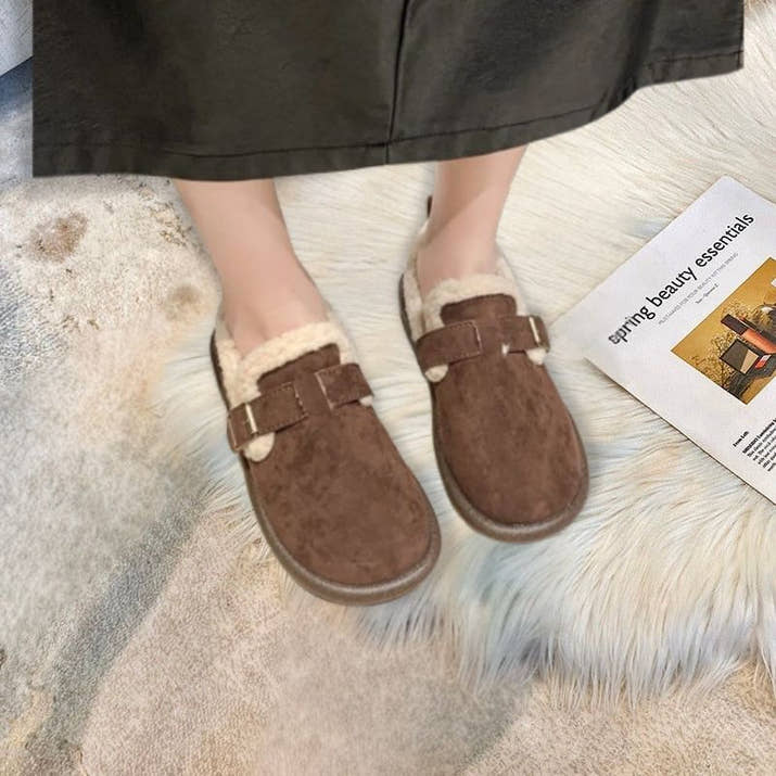 Anya- Comfy Suede Slip-On Flats