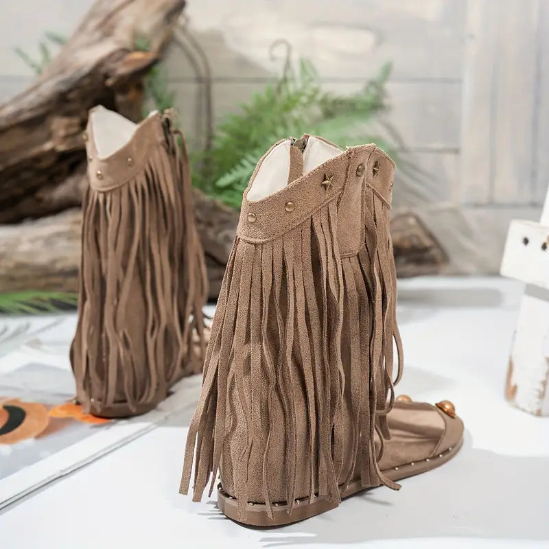 Nia- Fringe Sandals