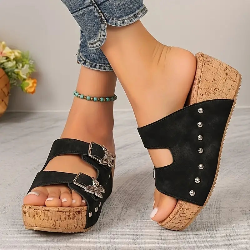 Alice- Butterfly Wedge Sandals