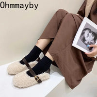 Nova- Chic Fleece Ballet Loafers
