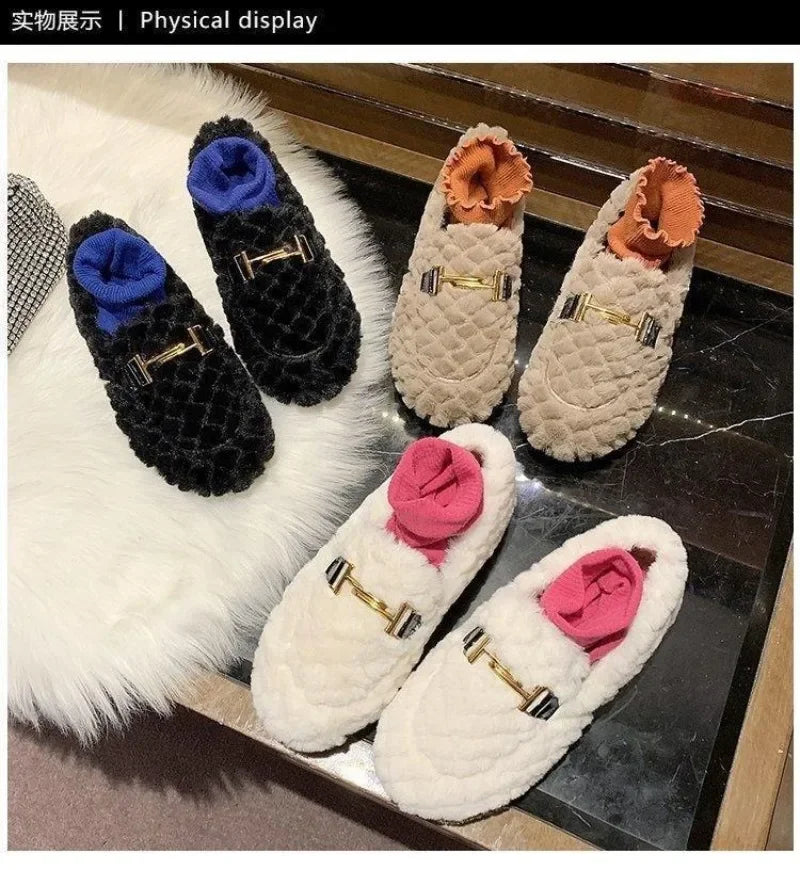 Camila- Cozy Lambswool Fur Loafers