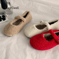 Luna- Cozy Plush Ballet Flats