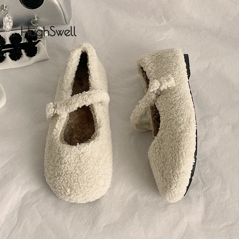 Luna- Cozy Plush Ballet Flats