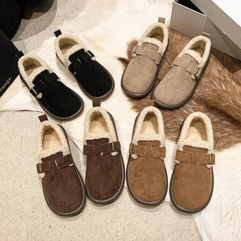 Anya- Comfy Suede Slip-On Flats