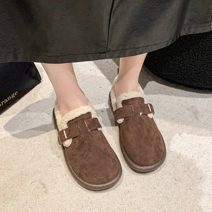 Anya- Comfy Suede Slip-On Flats