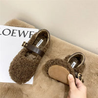 Nova- Chic Fleece Ballet Loafers
