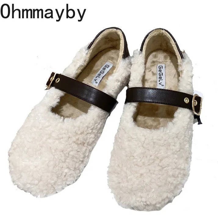 Nova- Chic Fleece Ballet Loafers