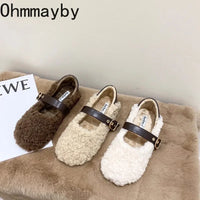 Nova- Chic Fleece Ballet Loafers