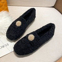 Lila- Cozy Pearl Slip-On Loafers