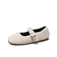 Francesca- Luxe Lambswool Mary Jane Flats