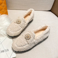 Lila- Cozy Pearl Slip-On Loafers