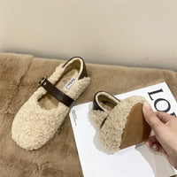 Nova- Chic Fleece Ballet Loafers