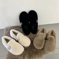 Valentina- CozyWinter Fur Slip-On Moccasins