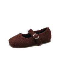 Francesca- Luxe Lambswool Mary Jane Flats