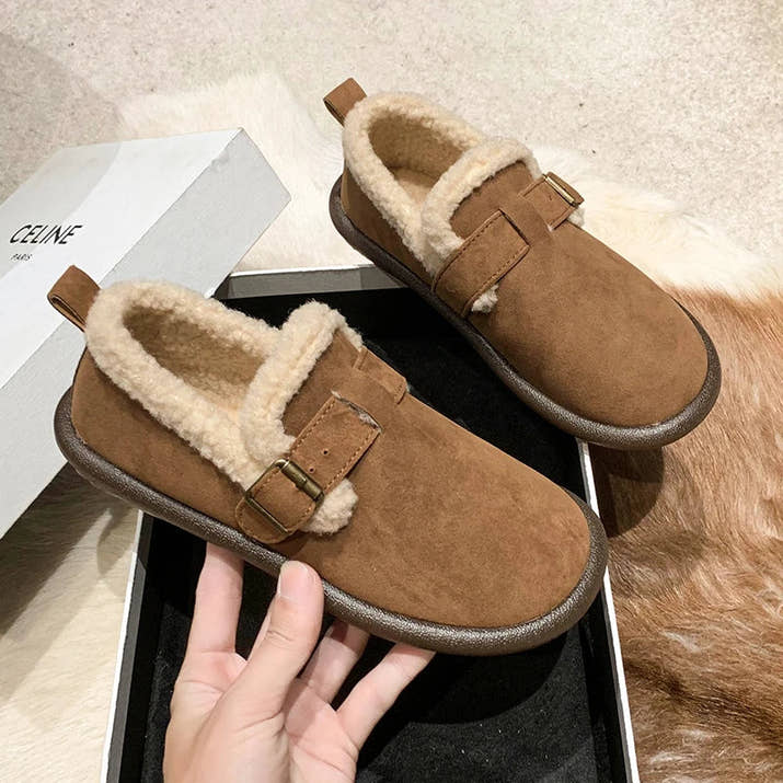 Anya- Comfy Suede Slip-On Flats
