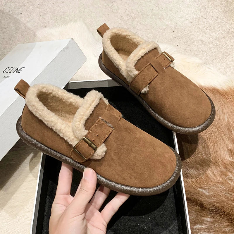 Anya- Comfy Suede Slip-On Flats