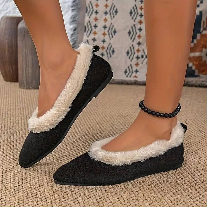 Ava- Velvet Warm Flats