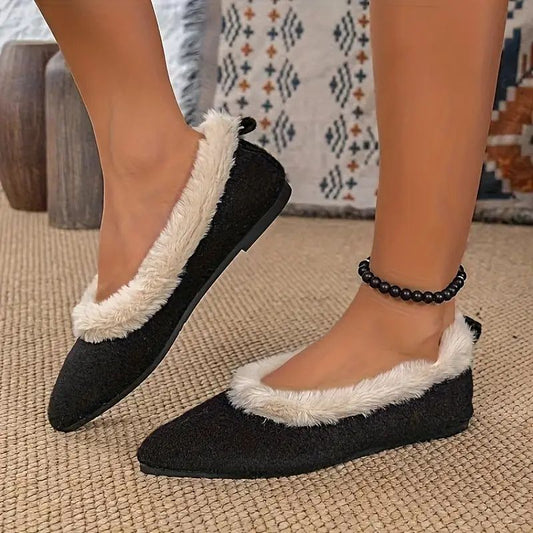 Ava- Velvet Warm Flats