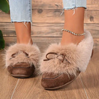 Chloe- Cozy Bow Loafers